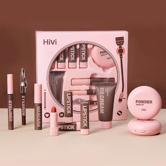 HiVi Makeup Gift Box Powder Glue Record Limited Lipstick - Amaan